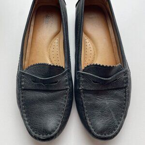 BASS Missy Style Women's Leather Black Loafers, Size 8.5